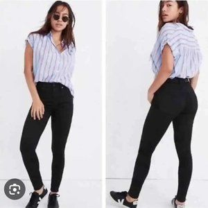 Madewell NWT CURVY high-rise skinny black jeans